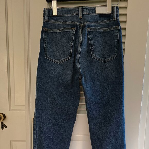 RE/DONE Comfort Stretch High Rise Stove Pipe Mid 70s Size 27 - Picture 4 of 7